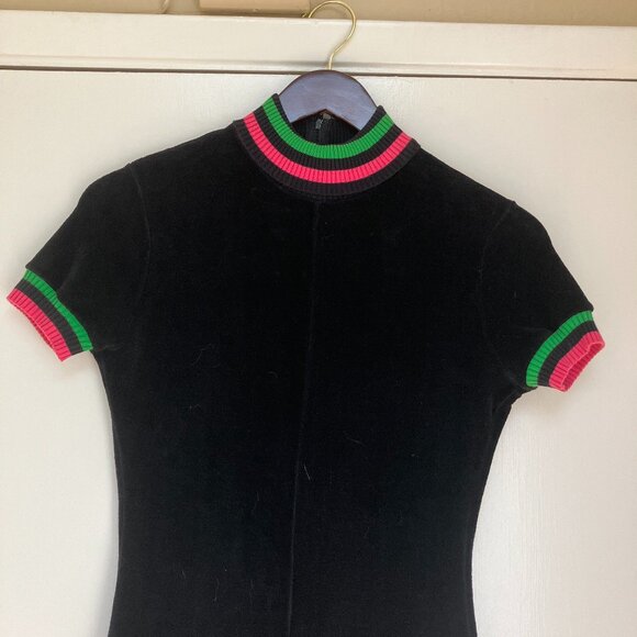 Vintage High-Neck Mini Dress - Picture 2 of 8